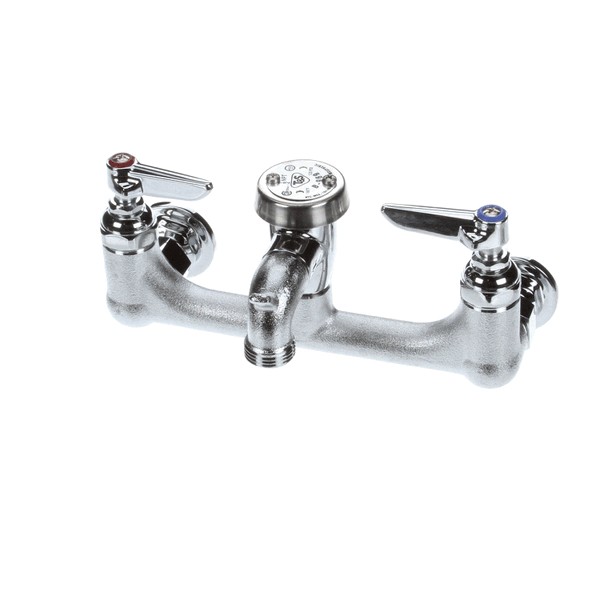 (image for) T&S Brass B-0674-RGH SERVICE SINK FAUCET, WALL MOUNT, 8 CENTE